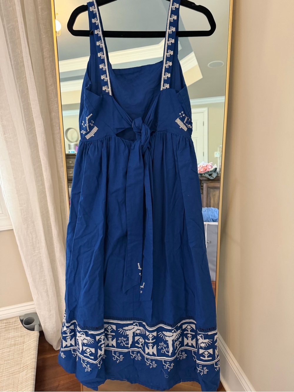 FARM Rio Royal Blue Embroidered Maxi Dress - Picture 3 of 4